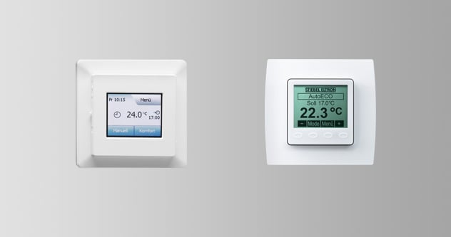 stiebel eltron temperature controller with underfloor heating sensor system