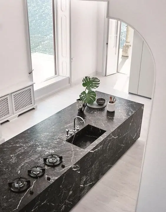 Granite modular cooking area