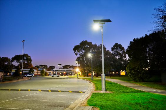 solar parking and road lamps