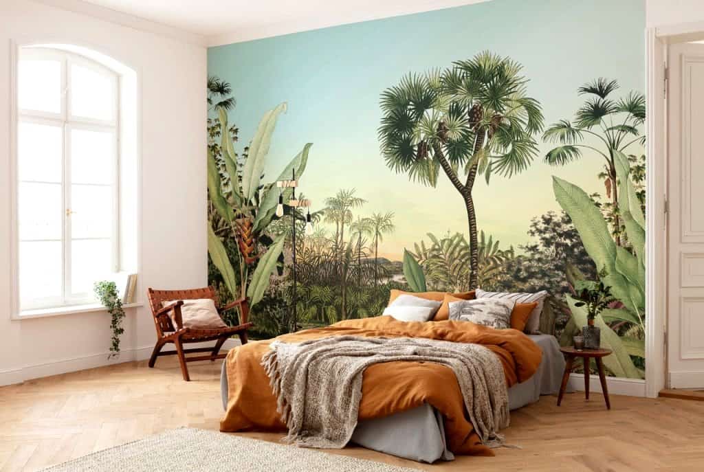 jungle themed wall mural