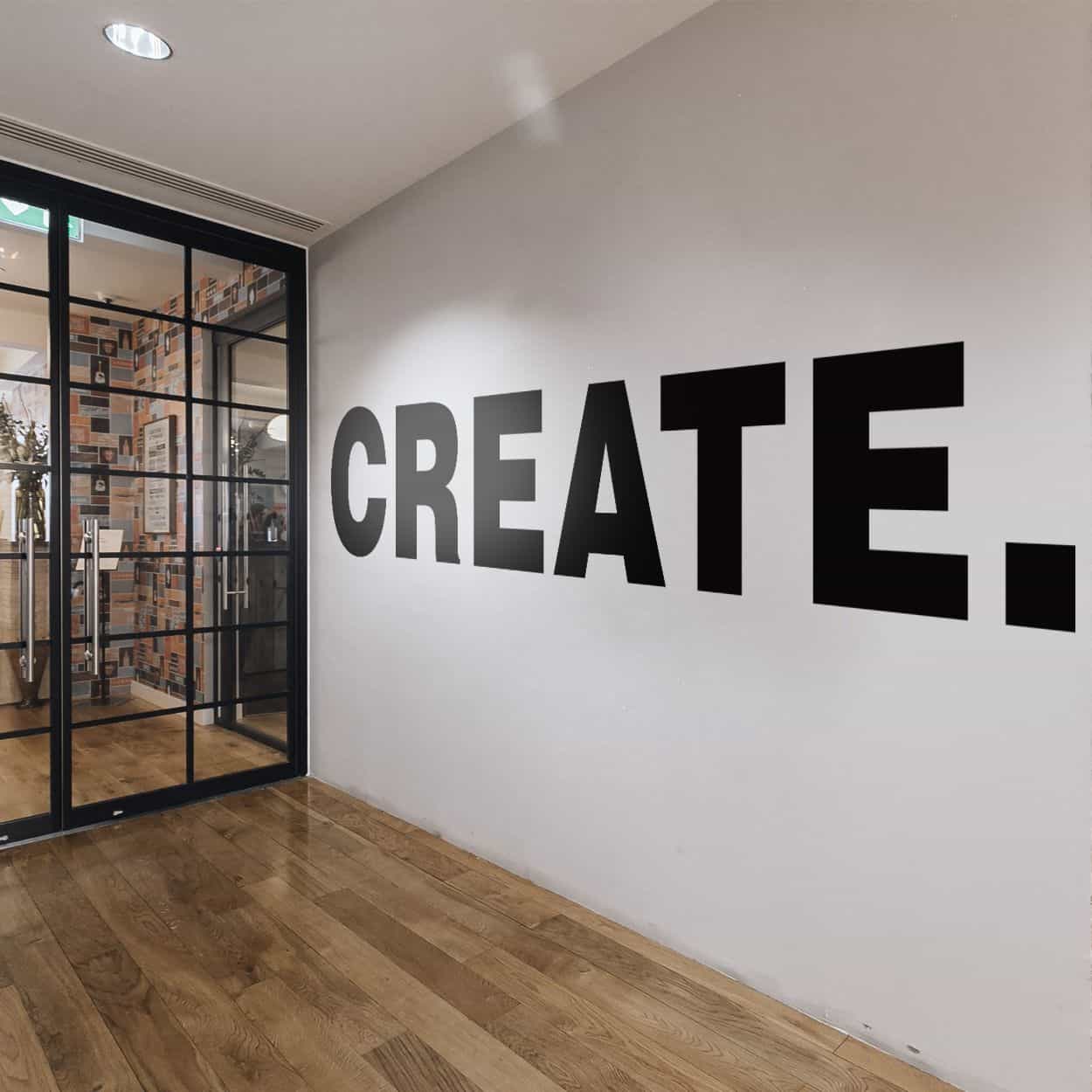 typographic walls for office