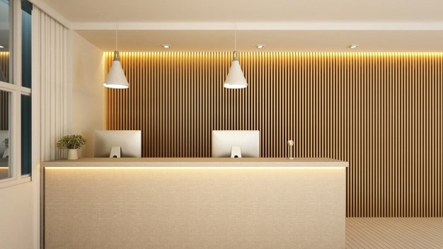 modern office wall, wooden wall for office, wood wall paneling