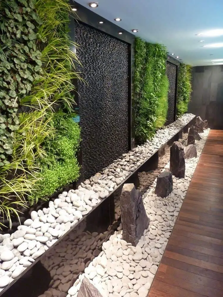 comound walls with vertical garden