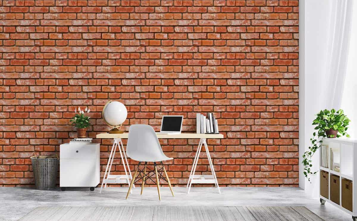 realistic looking brick wall for living room