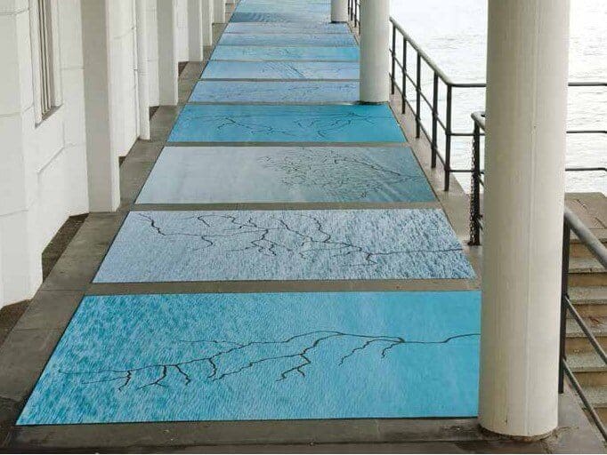 blue synthetic tile designs by 3M 