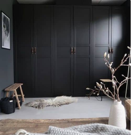 BLACK six door wardrobe design
