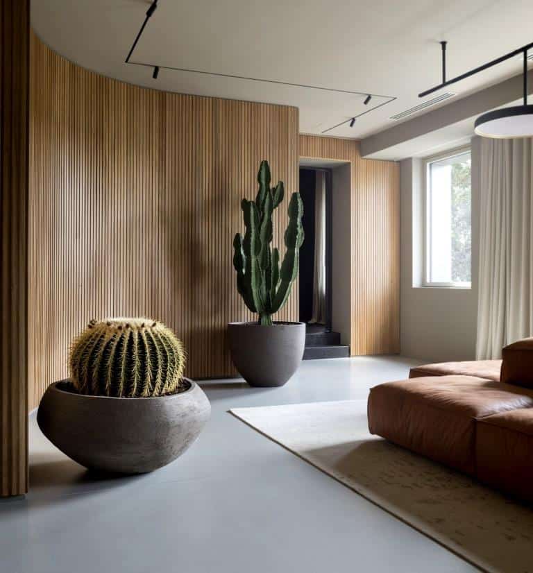 plywood wall design for living room