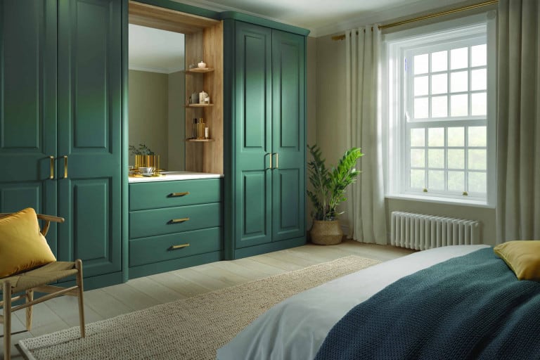 green wardrobe design