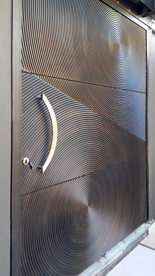 metal front door design