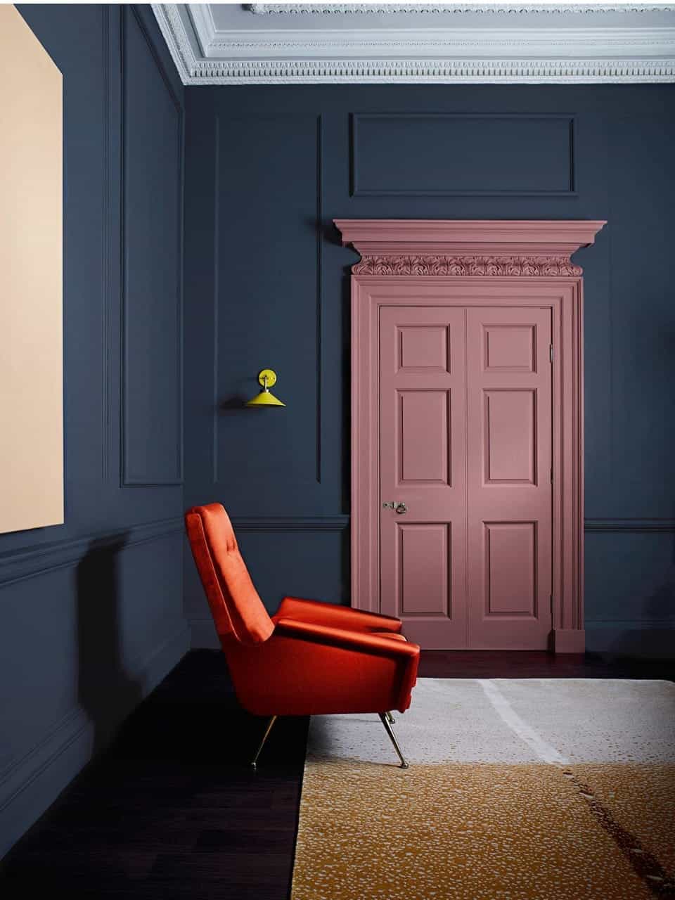 pink room door design