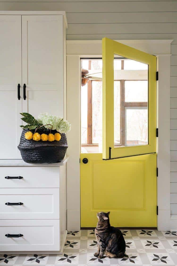 yellow dutch door