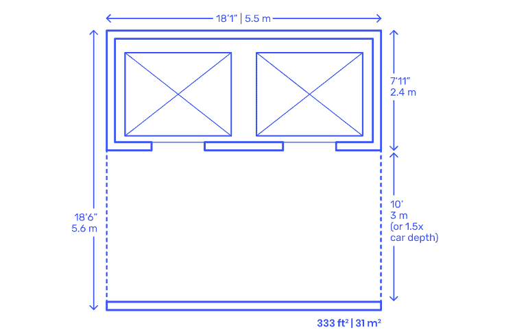 2 car lift layout and dimensions