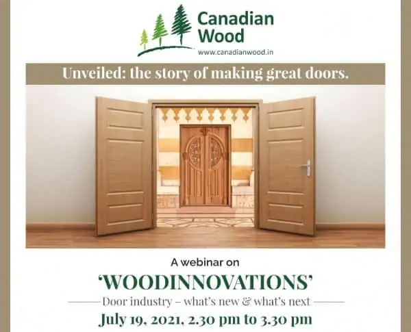 Canadian wood webinar 'WOODINNOVATIONS door industry - what’s new, what’s next?'