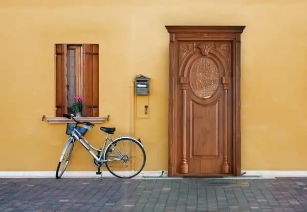 Beautifully carved western red cedar solid wooden door