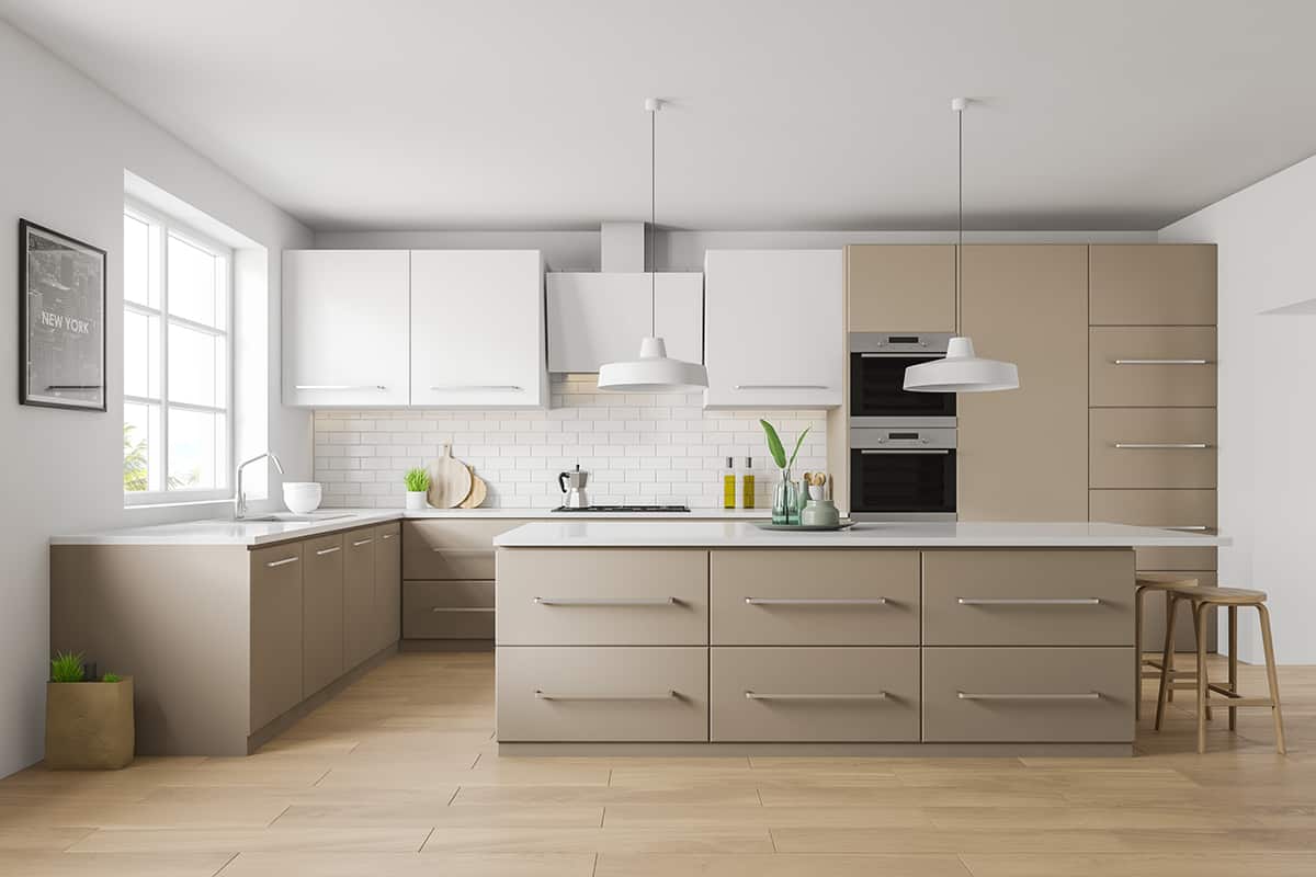 G-shaped kitchen layout design