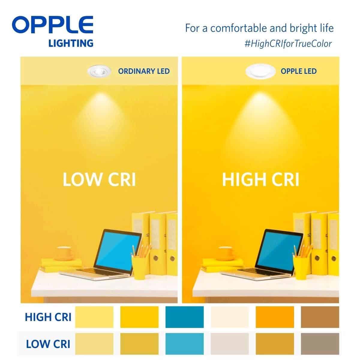 opple lighting for coloured luminaire 