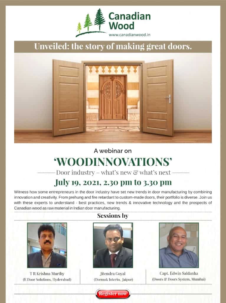 Canadian Wood door industry webinar for woodworking sector