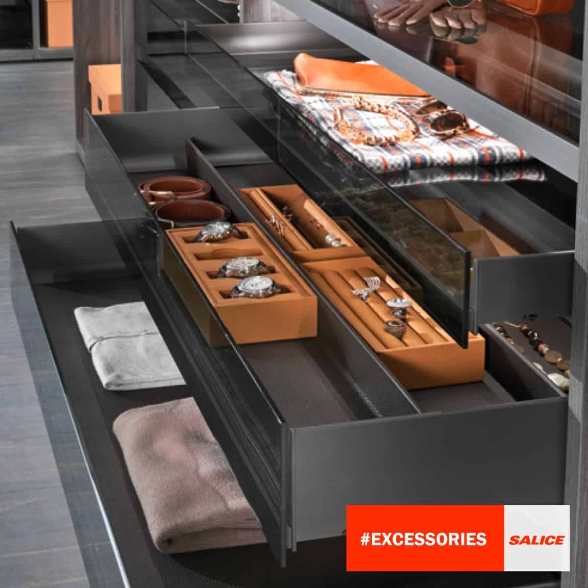 Salice premium sliding modular wardrobe fitting; building materials industry