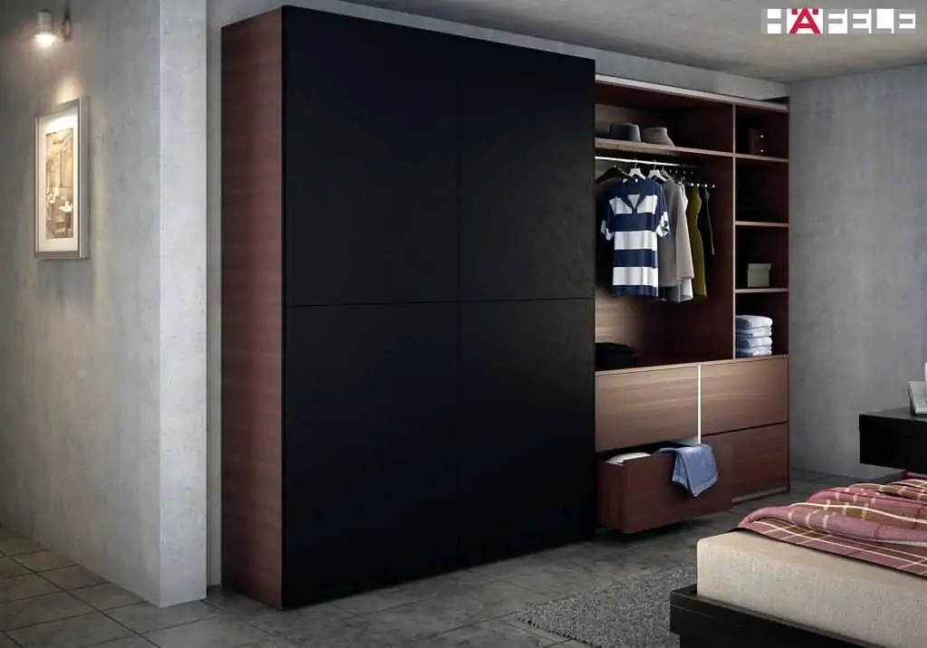 Hafele sliding wardrobe door solution 