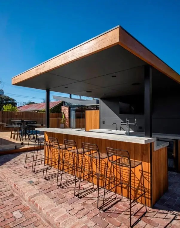 outdoors seating area in a home