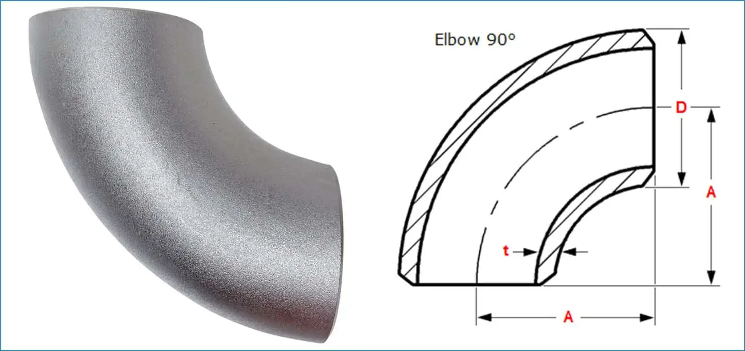  pipe fittings, 90 degree elbow fitting for pipelines