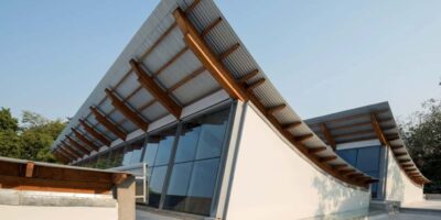 India’s first Canadian wood glulam structure - CEPT University - Ahmedabad, canadian wood engineered wood products webinar on Indian wood