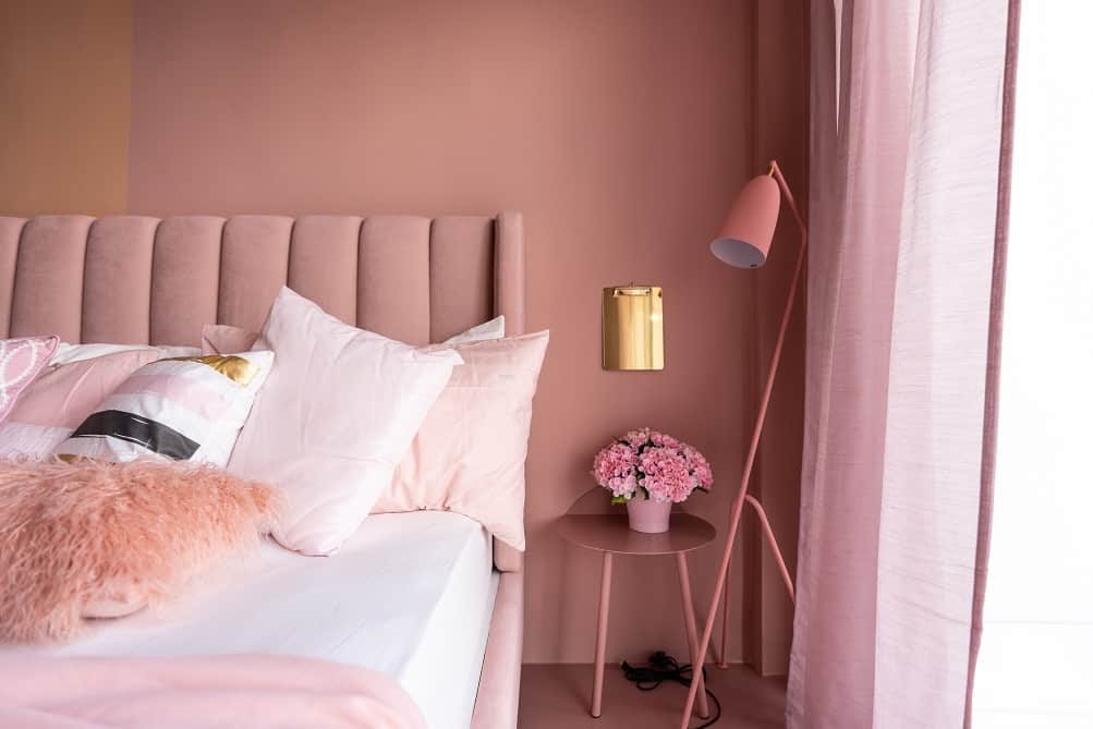  dusty pink design for bedroom