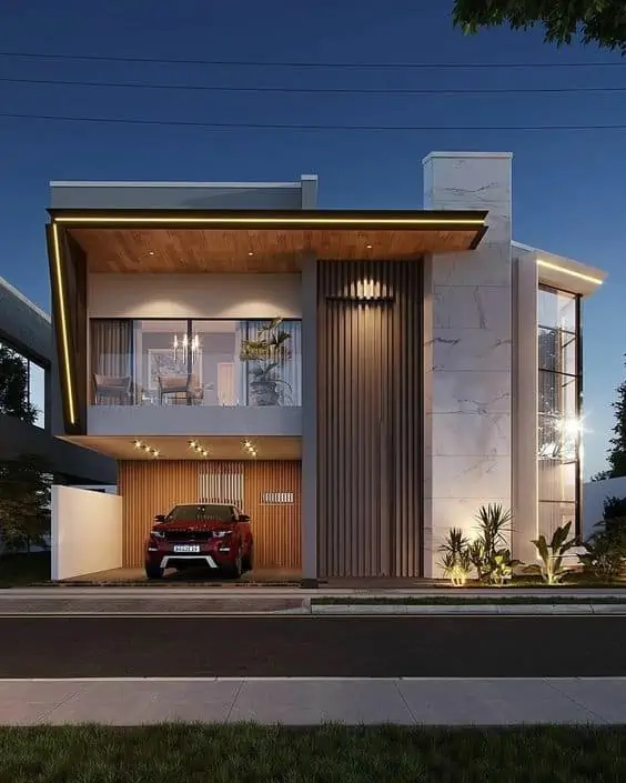 Luxury house front designing