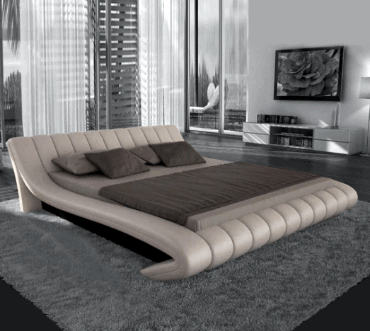 Oscar King Size Upholstered Bed by Dreamzz Furniture