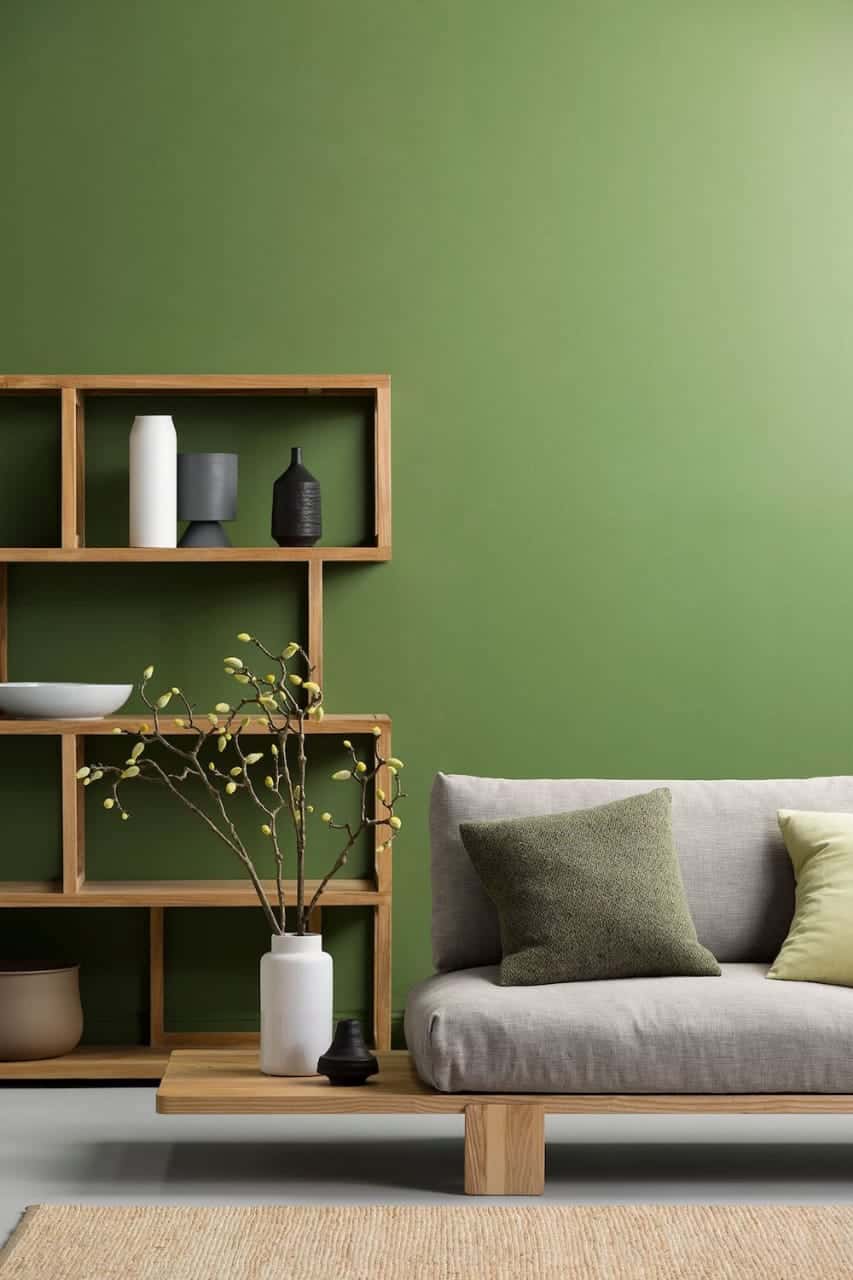  muted green color for living room