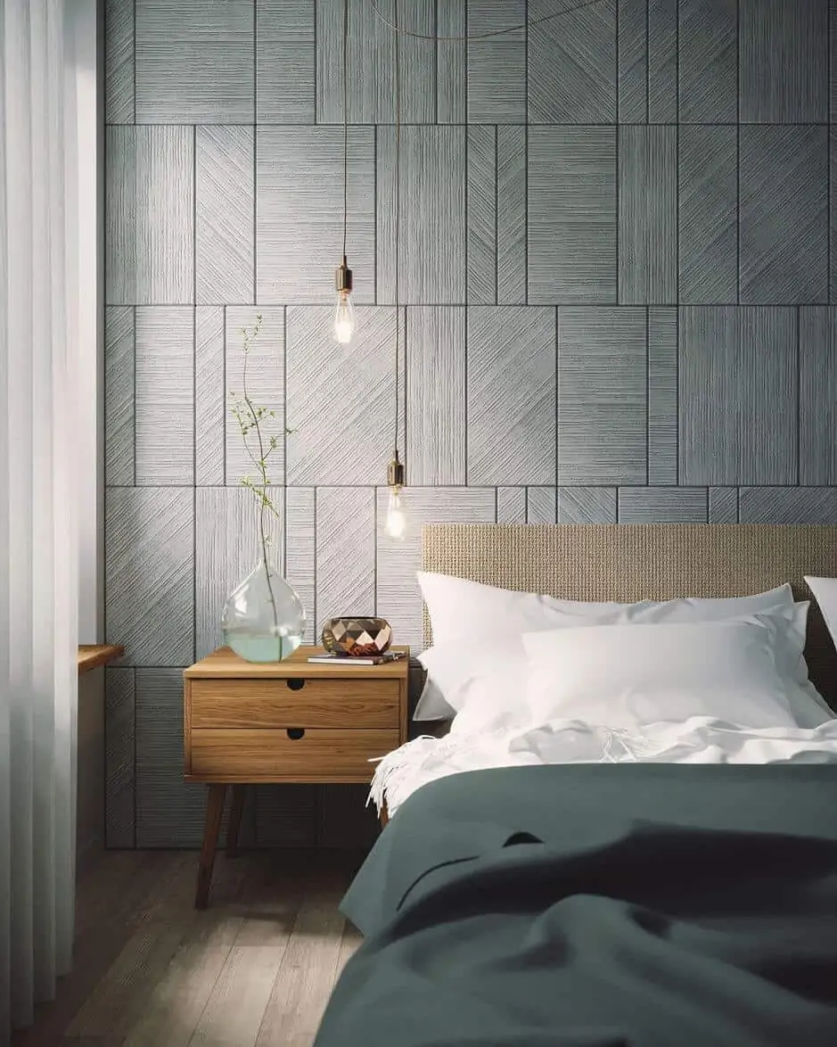  blue patterend Bedroom wall tiles 