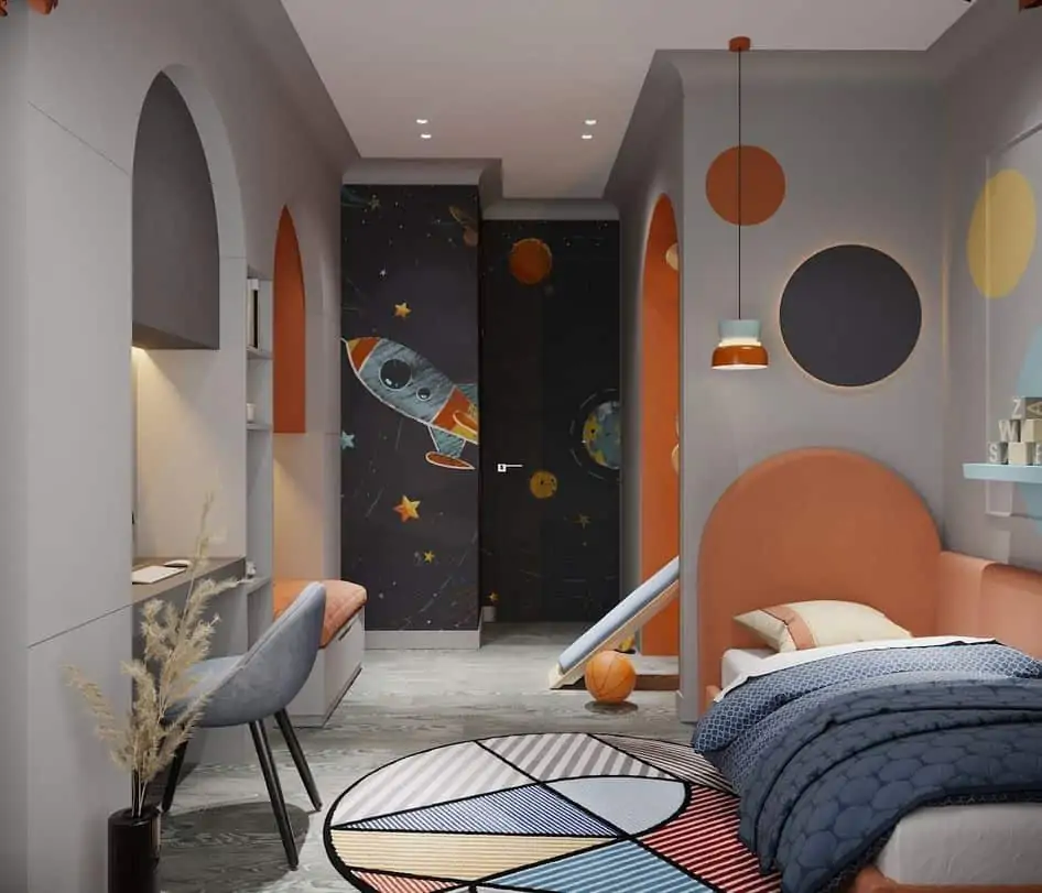 creative and olorful kids room