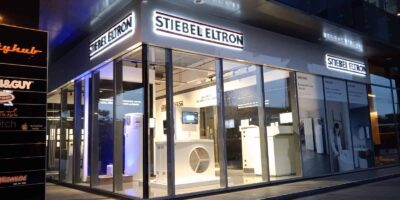 stiebel eltron display centre with green technology and other products