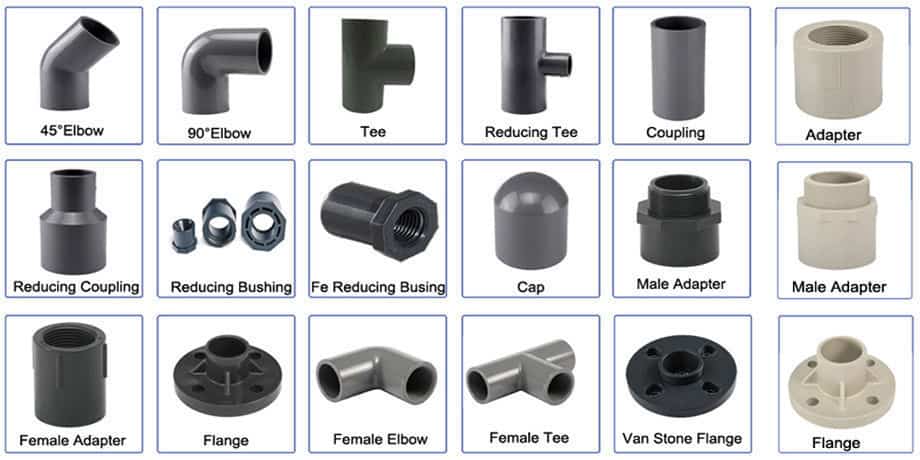  pvc pipeline fittings