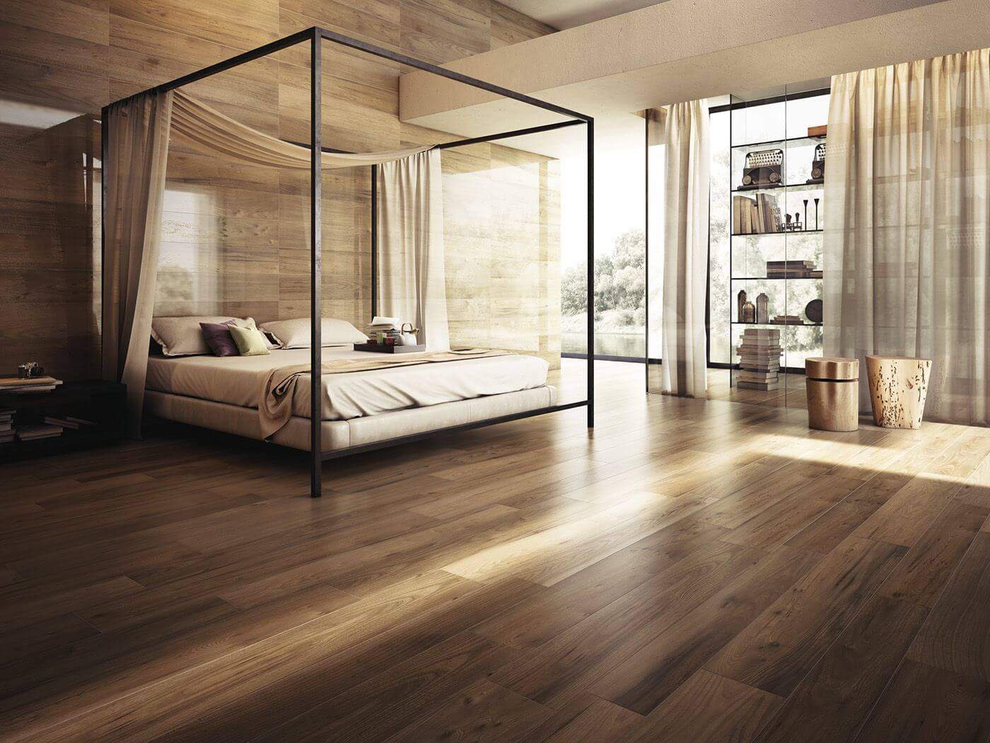 wooden flooring tiles design for brdroom