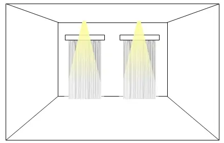 Feature lighting with spotlights