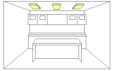 kitchen lighting using fluorescent fixtures