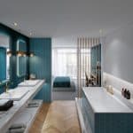 Villeroy & Boch subway 3.0 luxury bathroom collection marine blue colour