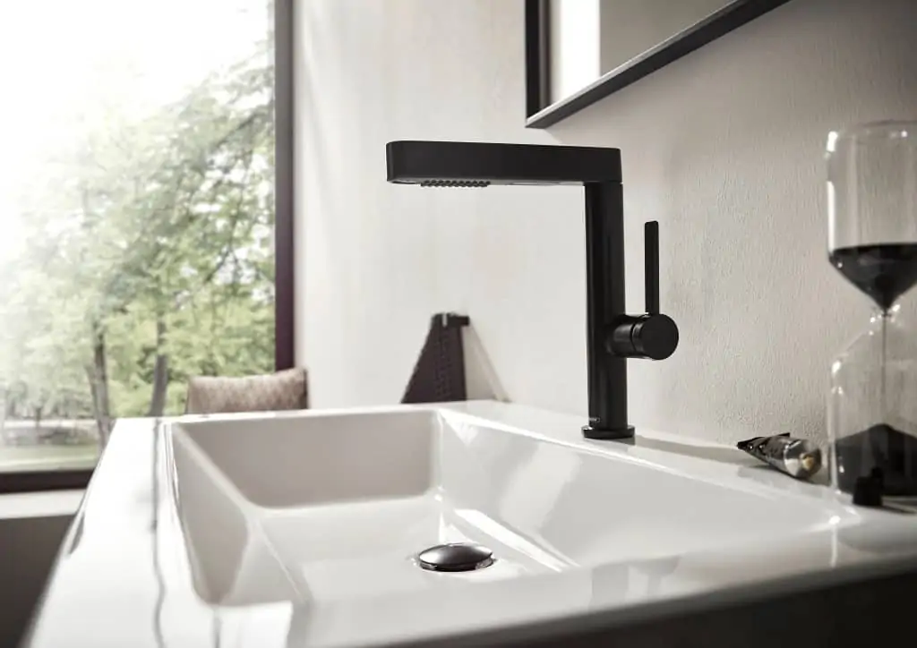 hansgrohe bathroom faucets in matte black finish