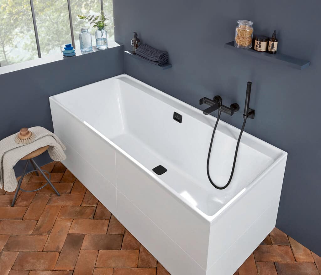 acrylic bathtub from villeroy & boch collaro designer bathroom collection