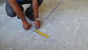 Line marking for drywall installation
