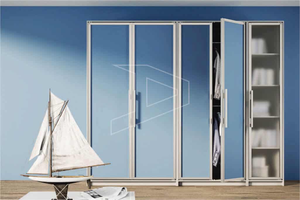 blue doors for wardrobe