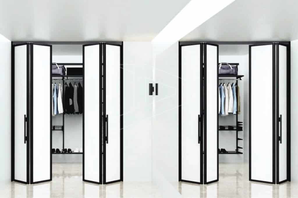 separate space with temporary walls 