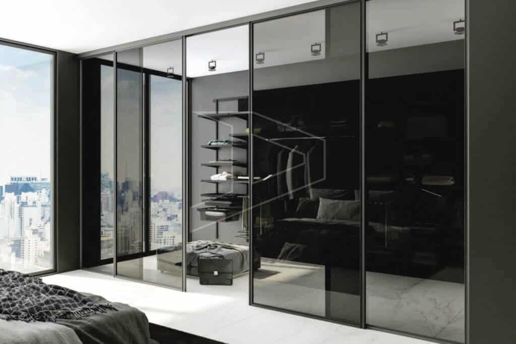 divider with glass