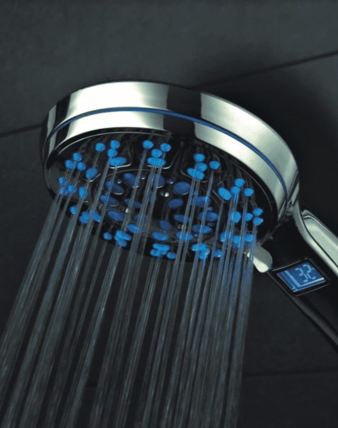 Goeka Hand shower, hand shower head with LCD display & LED light for bathrooms & other toilet fittings