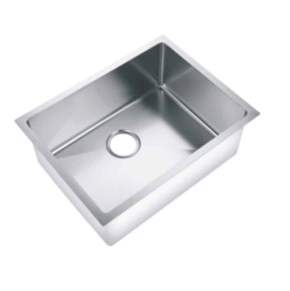 Square single bowl sink 