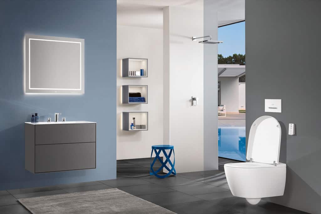 villeroy and boch bidet shower toilet seat ViClean modern toilet design