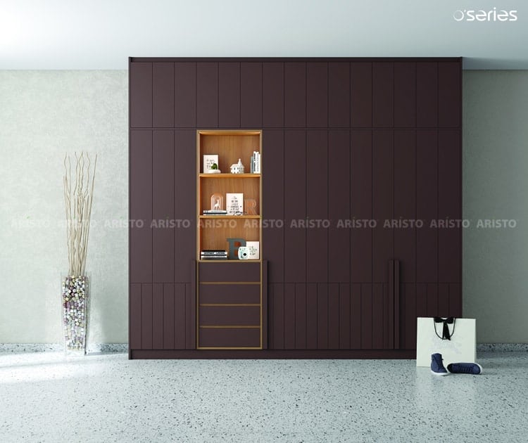 Aristo openable wardrobe for bedroom with dressing table
