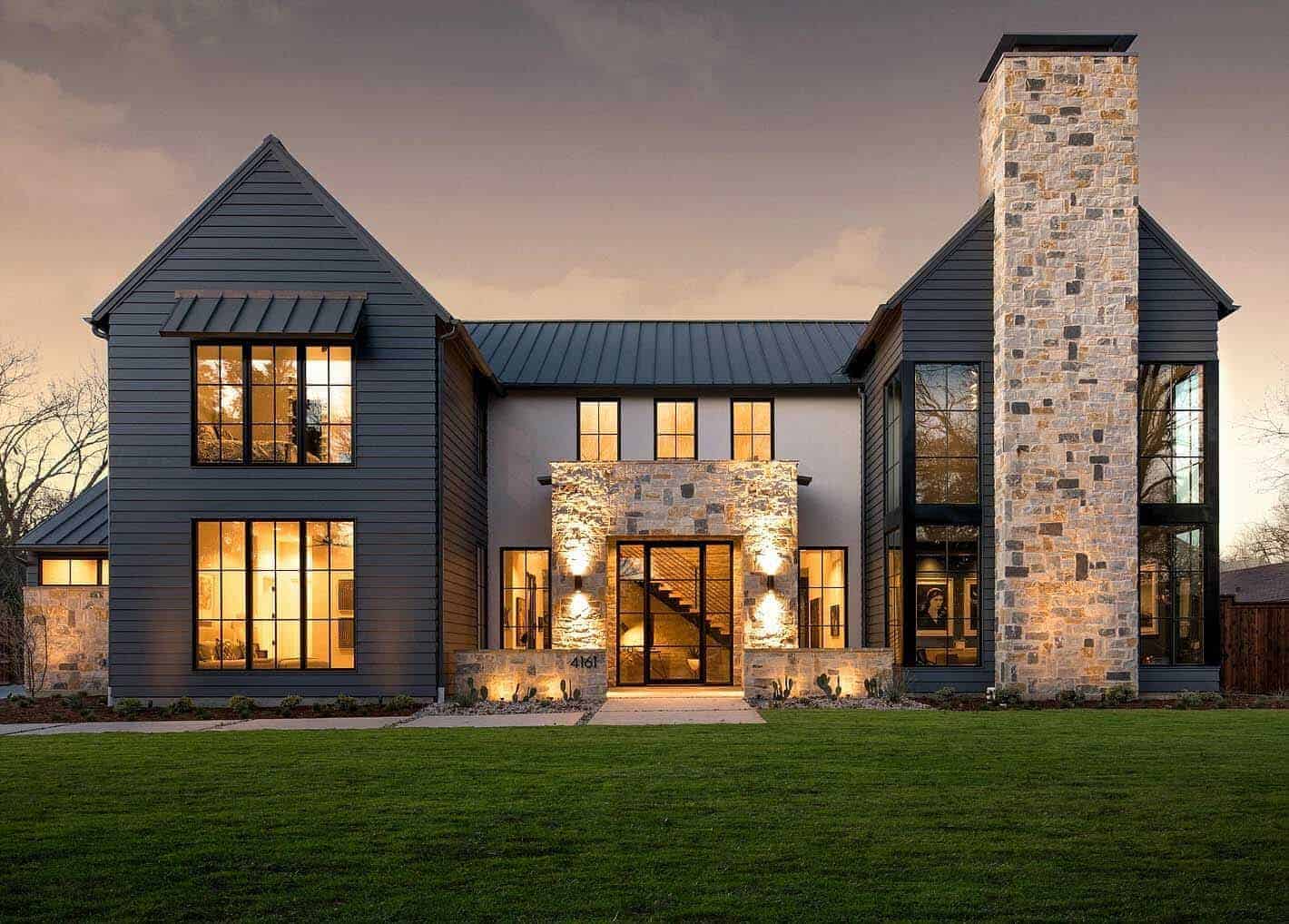 front house design plan with lavish interiors for a farmhouse