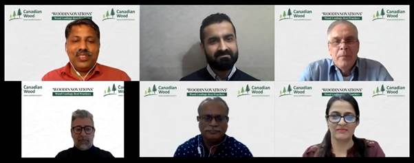 Canadian wood webinar with Indian wood work professionals